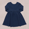 Sunny Long Sleeve Rib Dress, Navy - Dresses - 3