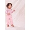 Baby Wonder Bodysuit, Pink Mini Half Hearts - Onesies - 4 - thumbnail