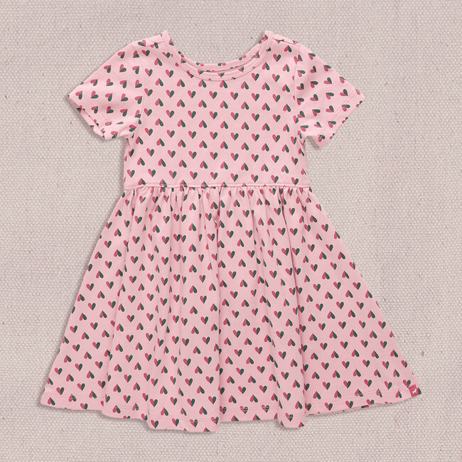 Sunny Dress, Pink Mini Half Hearts - Dresses - 3