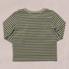 Scout Long Sleeve Henley T-Shirt, Olive Green Mini Stripe - T-Shirts - 5
