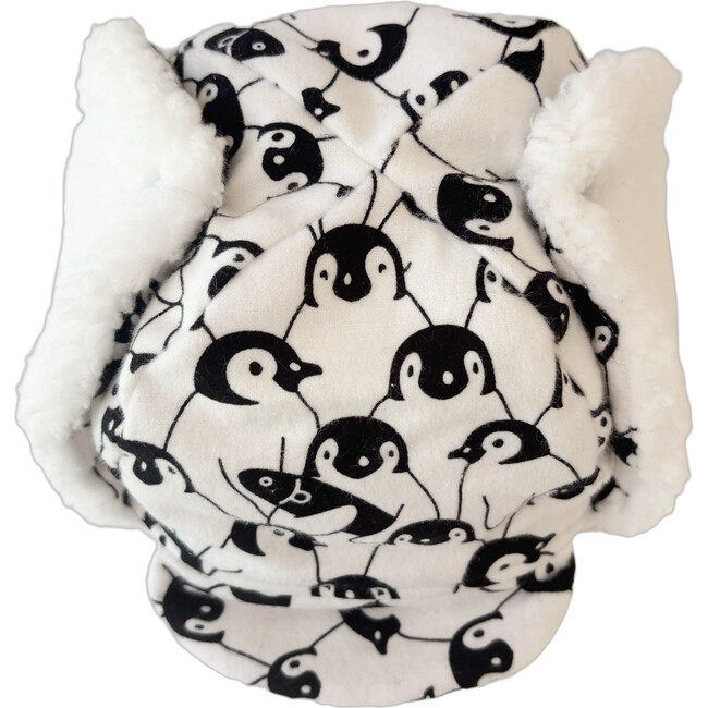 Winter Hat, Penguins with Velcro Straps