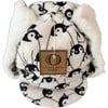Winter Hat, Penguins with Velcro Straps - Winter Hats - 2 - thumbnail