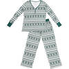 Women's Adult Bamboo Pajamas, Fair Isle Forest - Pajamas - 1 - thumbnail