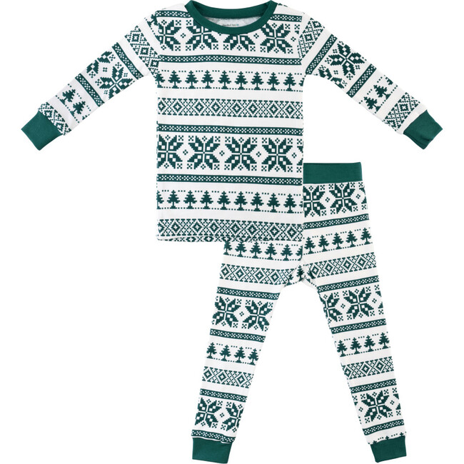 Toddler/Kids Bamboo Pajamas , Fair Isle Forest