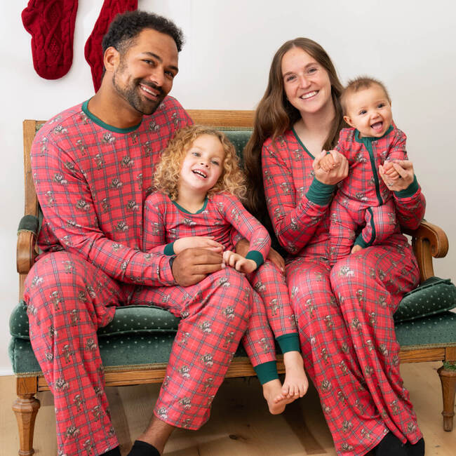 Men's Adult Bamboo Pajamas, Tartan
