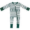 Baby Bamboo Pajamas W/ DreamCuffs®, Fair Isle Forest - Footie Pajamas - 1 - thumbnail