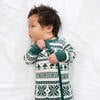 Baby Bamboo Pajamas W/ DreamCuffs®, Fair Isle Forest - Footie Pajamas - 3 - thumbnail