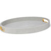 Modern Shagreen Cocktail Tray, Dove - Accents - 1 - thumbnail