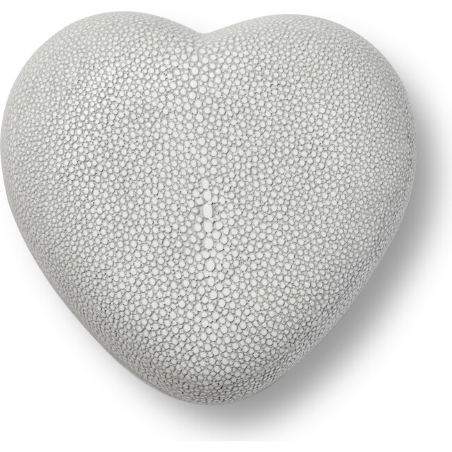 Shagreen Heart Box, Dove