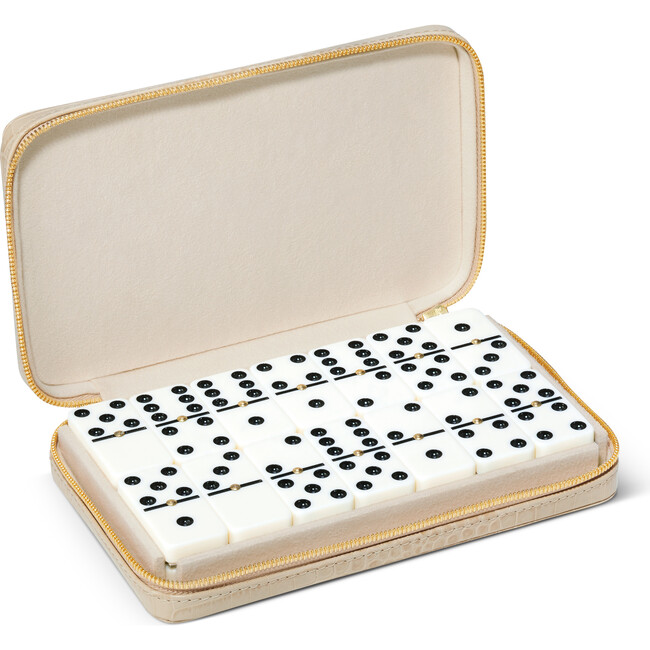 Enzo Travel Domino Set, Fawn