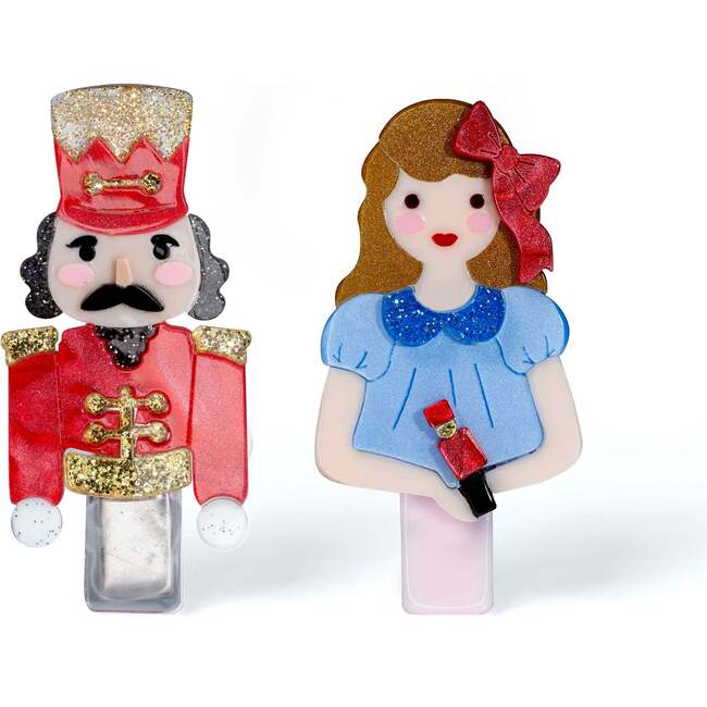 Nutcracker Girl Blue Hair Clips