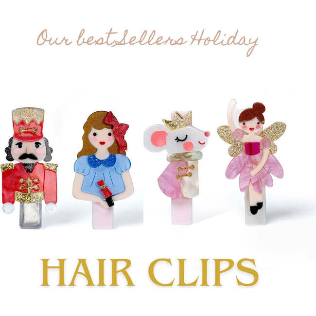 Mouse Ballerina Hair Clips