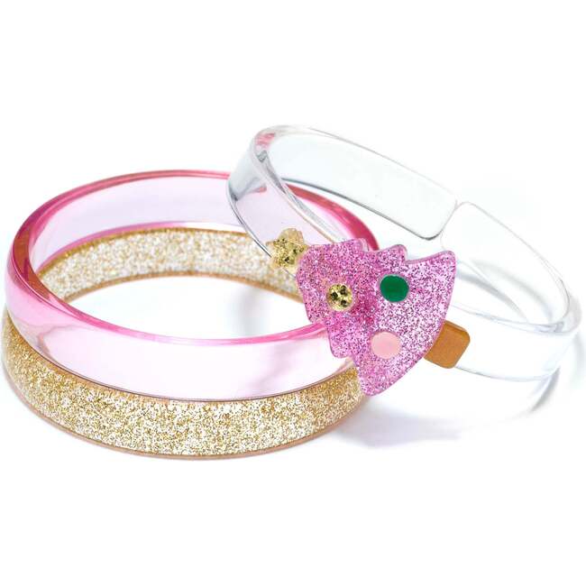 Christmas Tree Pink Bangles