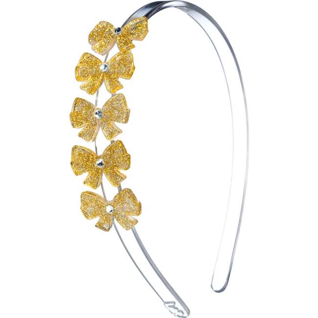 Bows Glitter Gold Headband