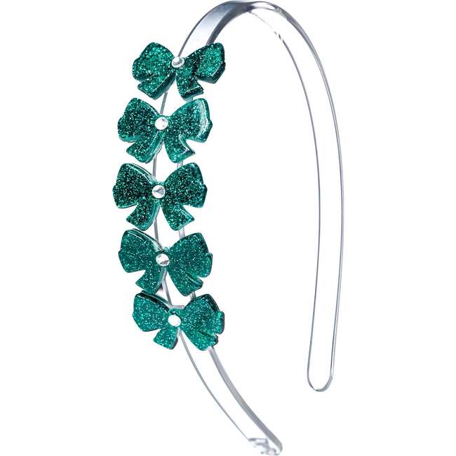Bows Glitter Green Headband
