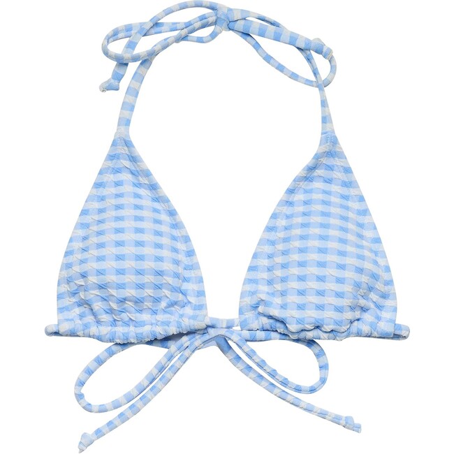 Womens Seaside Gingham Bikini Top