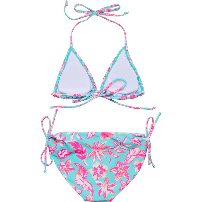Tropical Glow Teen Recycled Triangle Bikini - Two Pieces - 3