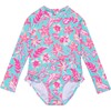 Tropical Glow Recycled Leg Frill Surf Suit - One Pieces - 1 - thumbnail