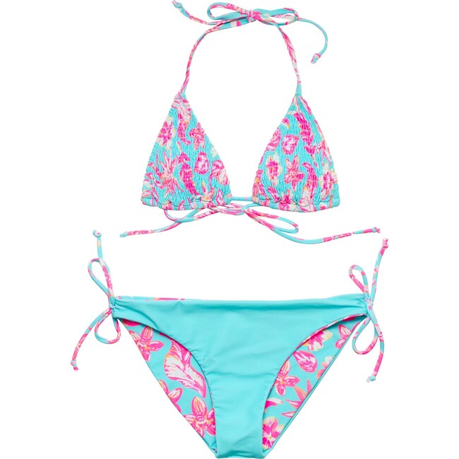Tropical Glow Teen Recycled Triangle Bikini - Two Pieces - 5