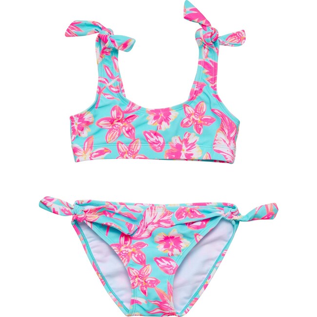 Tropical Glow Recycled Crop Bikini