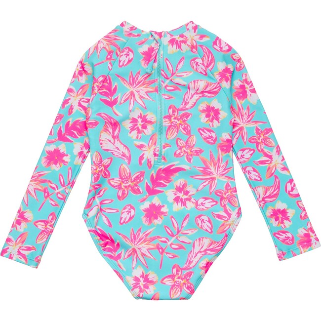 Tropical Glow Recycled LS Surf Suit - One Pieces - 3