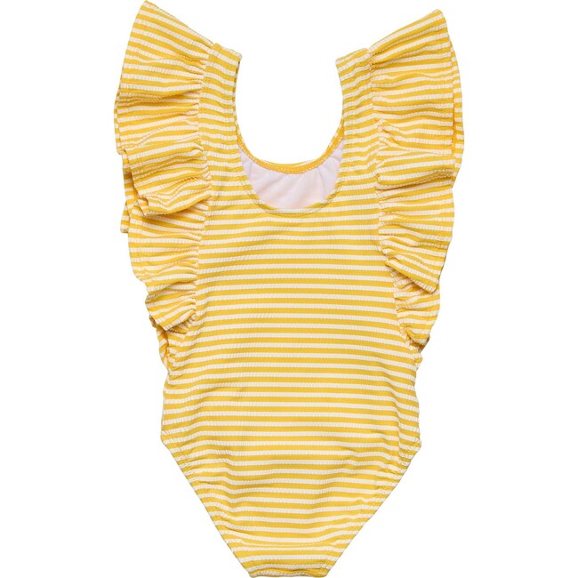 Sunshine Stripe Wide Frill Swimsuit - One Pieces - 3