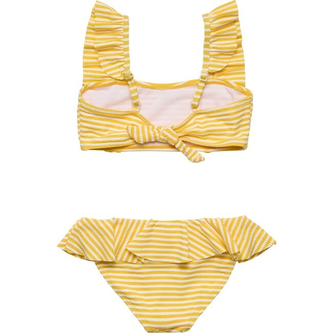 Sunshine Stripe Frilled Bikini - Two Pieces - 3