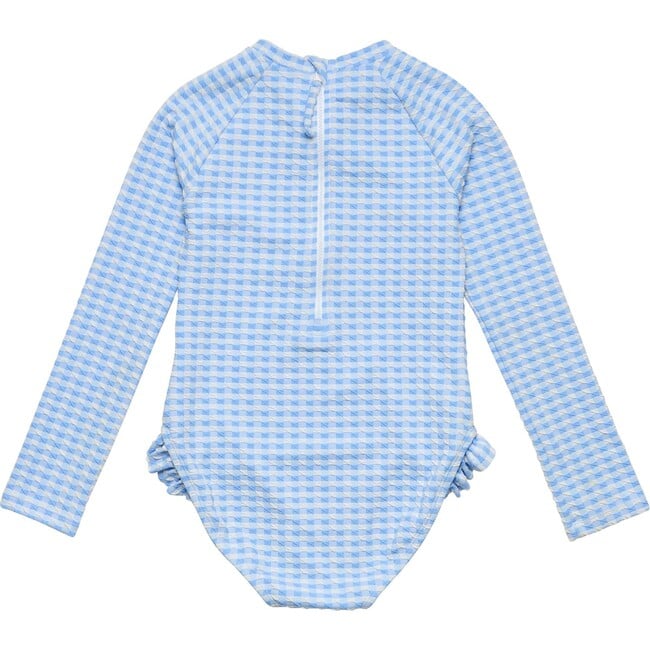 Seaside Gingham Leg Frill Surf Suit - One Pieces - 3