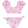 Pink Lagoon Puff Sleeve Bikini - Two Pieces - 1 - thumbnail
