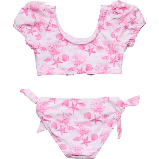 Pink Lagoon Puff Sleeve Bikini - Two Pieces - 3