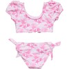 Pink Lagoon Puff Sleeve Bikini - Two Pieces - 3