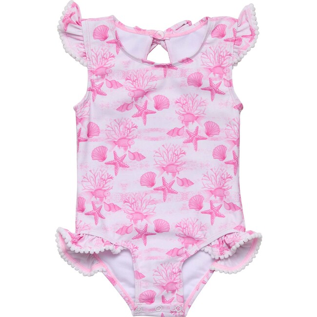 Pink Lagoon Frill Swimsuit