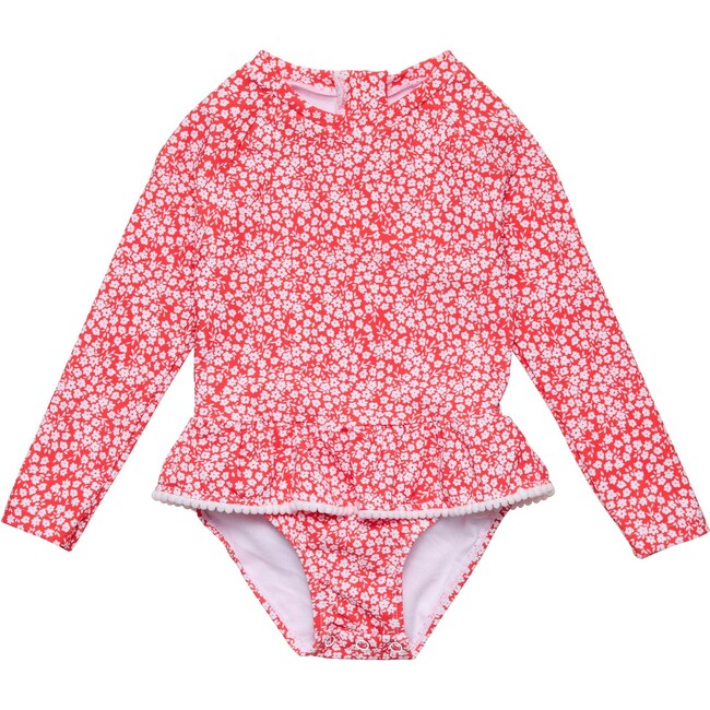 Ditsy Bloom Skirt Surf Suit