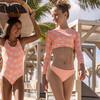 Cali Palms Recycled Crop LS Rash Set - Two Pieces - 2
