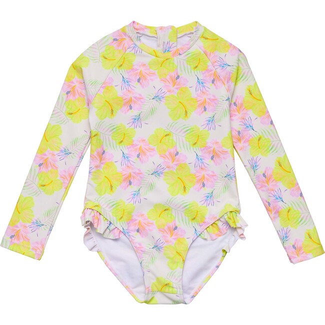 Aloha Vacay Recycled Leg Frill Surf Suit