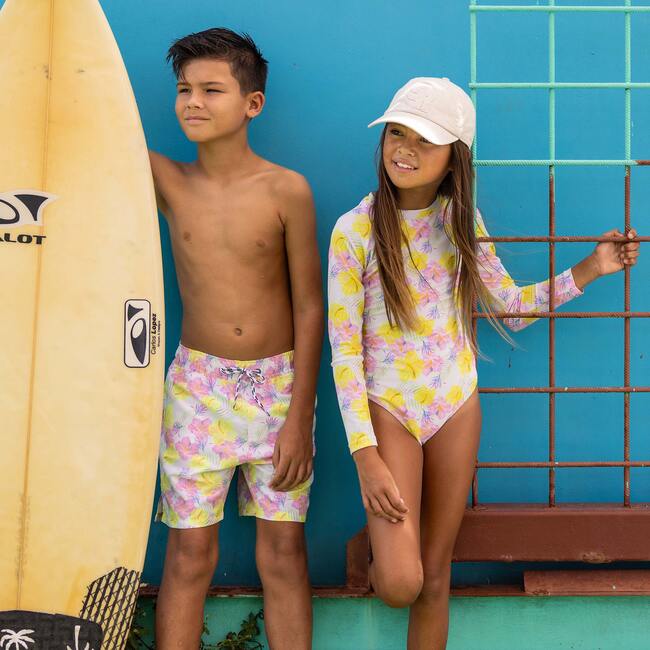 Aloha Vacay Recycled LS Surf Suit - One Pieces - 4