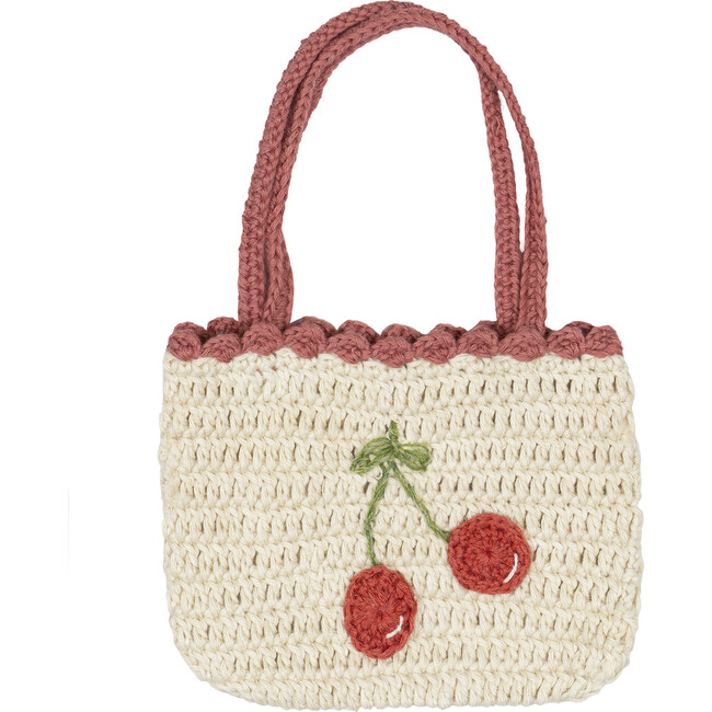Crochet Purse, Red Cherries