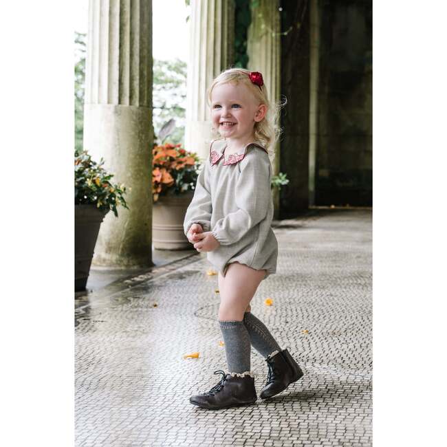 Holland Romper, Grey - Rompers - 3