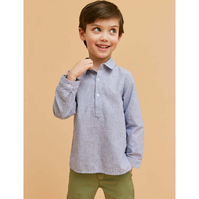 Cotton Chino Trousers, Olive Green - Shirts - 2