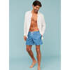 Men's Swim Shorts, Blue Puffer fish - Swim Trunks - 2 - thumbnail