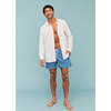 Men's Swim Shorts, Blue Puffer fish - Swim Trunks - 6 - thumbnail