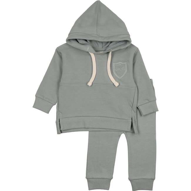 MT Signature Hoodie Ensemble, Stone Blue