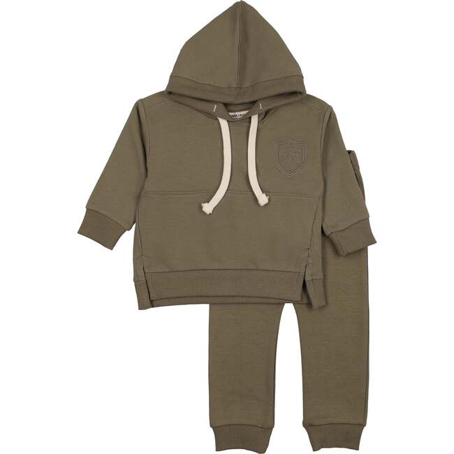 MT Signature Hoodie Ensemble, Olive Green