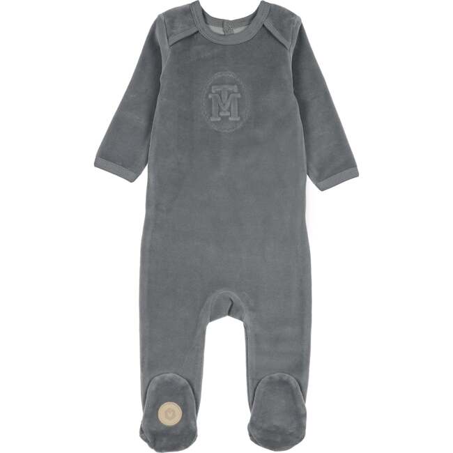 MT Embossed Footie, Ocean Blue