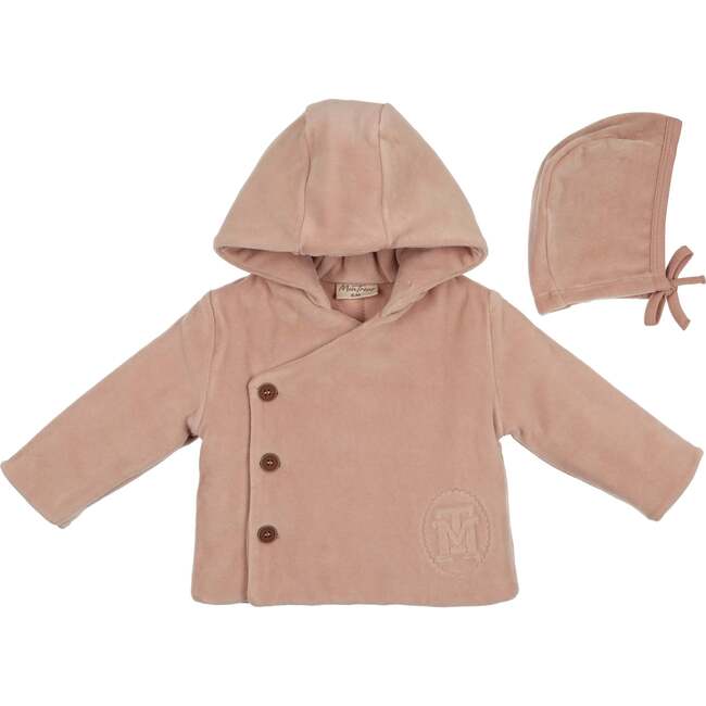 MT Embossed Jacket & Hat Set, Blush