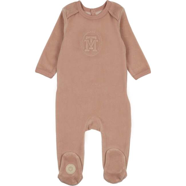 MT Embossed Footie, Blush