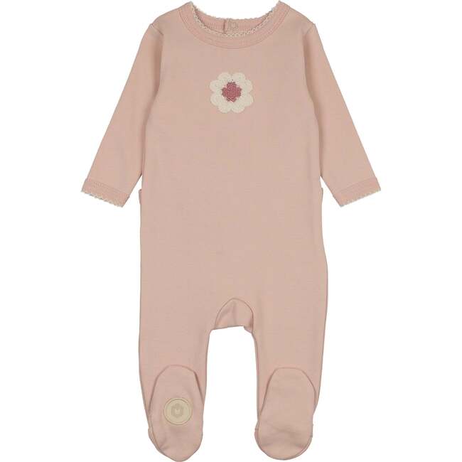 Geo-Floral Footie, Pink Whip