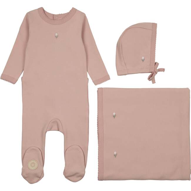 Blooming Girls Layette Set,  Orchid Pink