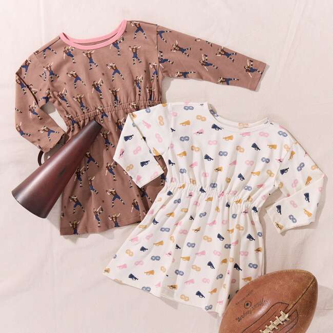 Playground Long Sleeve Dress, Football Player