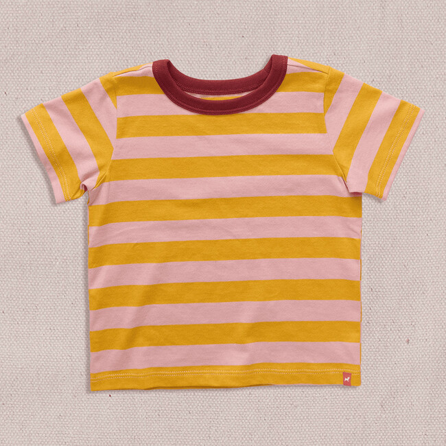 Adventure Shirt, Pink and Yellow Stripe